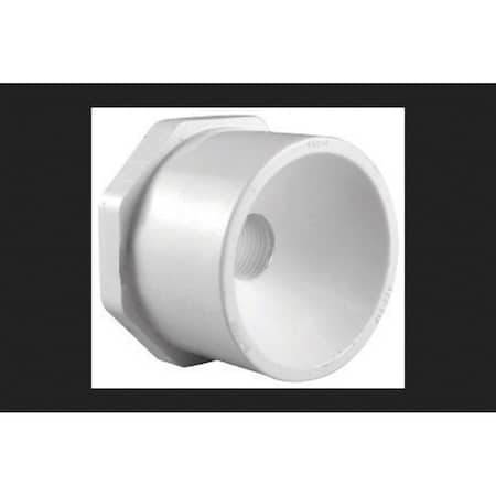 Pinpoint 4 x 2 in. PVC Pipe Reducing Bushing, Schedule 40 - White PI153114